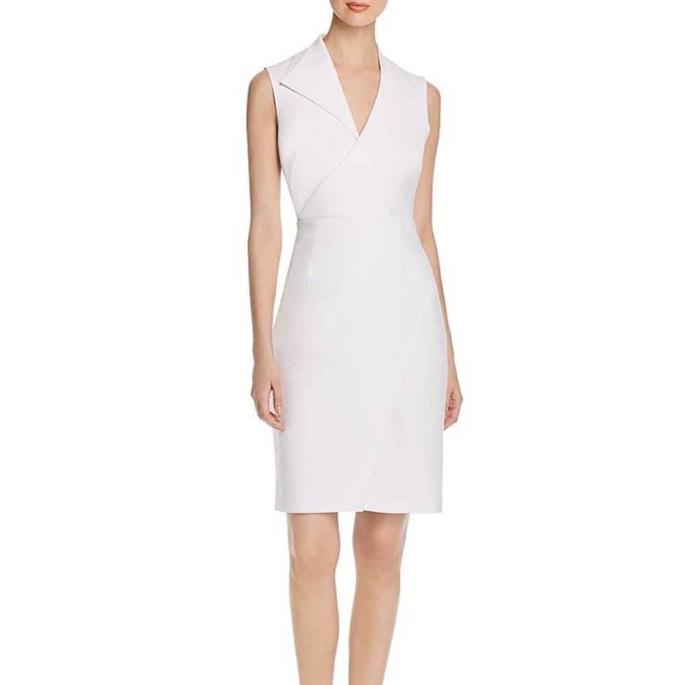 Elie Tahari Elodie Faux Wrap Sheath Dress
